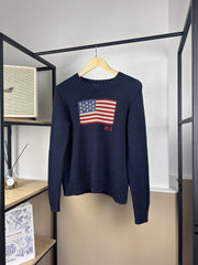 Pull Ralph Lauren drapeau américain marine