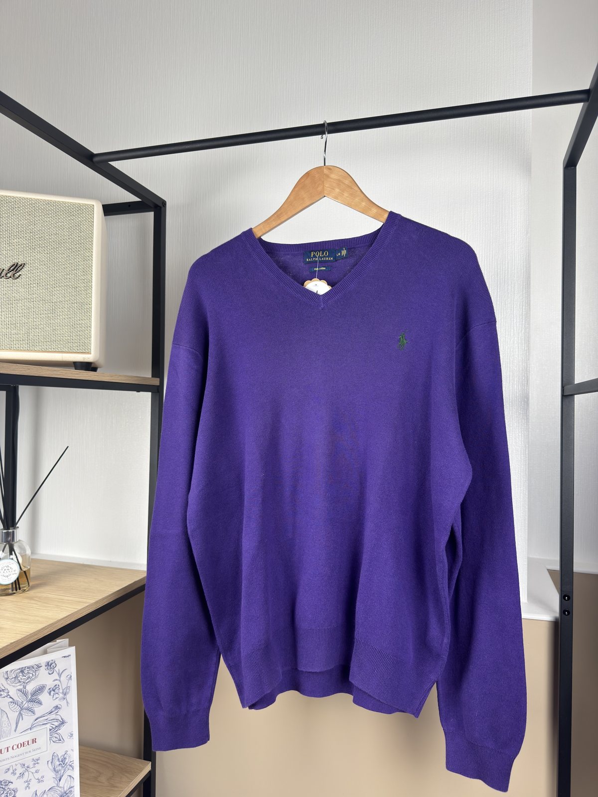 Pull col V Ralph Lauren violet