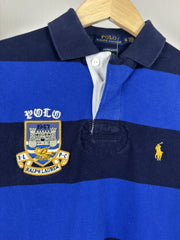 Polo Ralph Lauren rayé bleu écusson