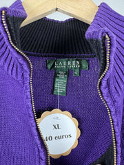 Pull camionneur zippé Lauren Ralph Lauren violet