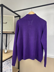 Pull camionneur zippé Lauren Ralph Lauren violet
