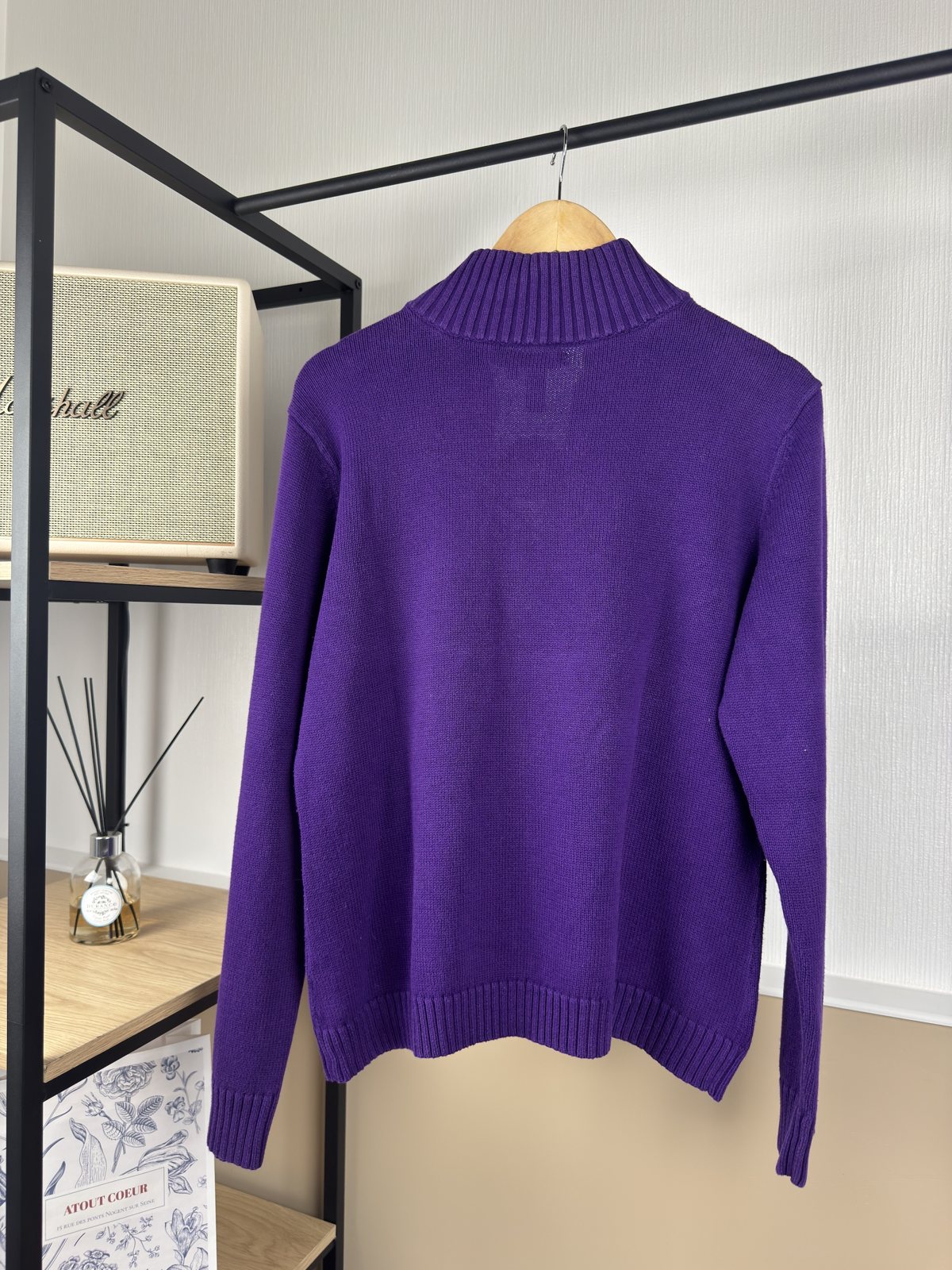 Pull camionneur zippé Lauren Ralph Lauren violet