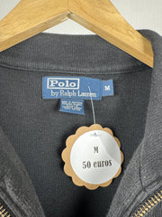 Pull camionneur zippé Ralph Lauren noir