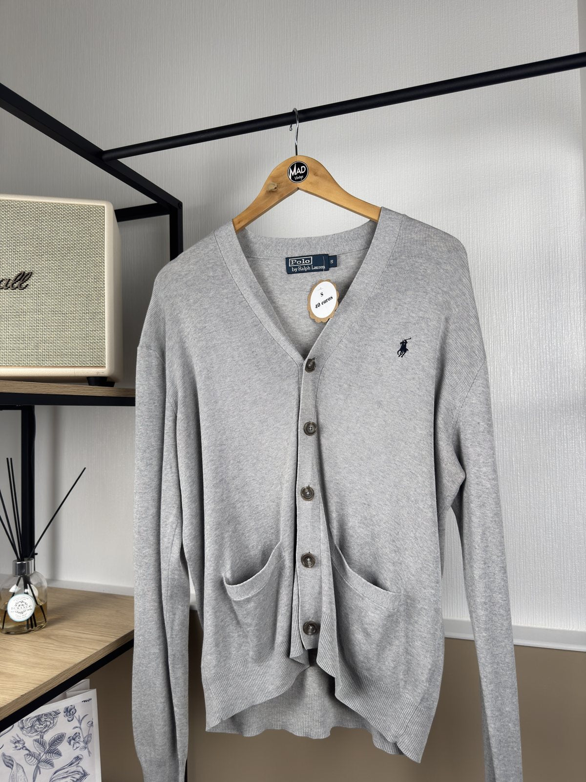 Cardigan Ralph Lauren gris