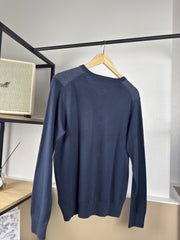 Pull col V Tommy Hilfiger marine