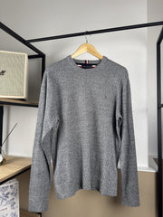 Pull Tommy Hilfiger gris chiné