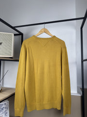 Pull col V Tommy Hilfiger moutarde