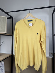 Pull col V Ralph Lauren jaune
