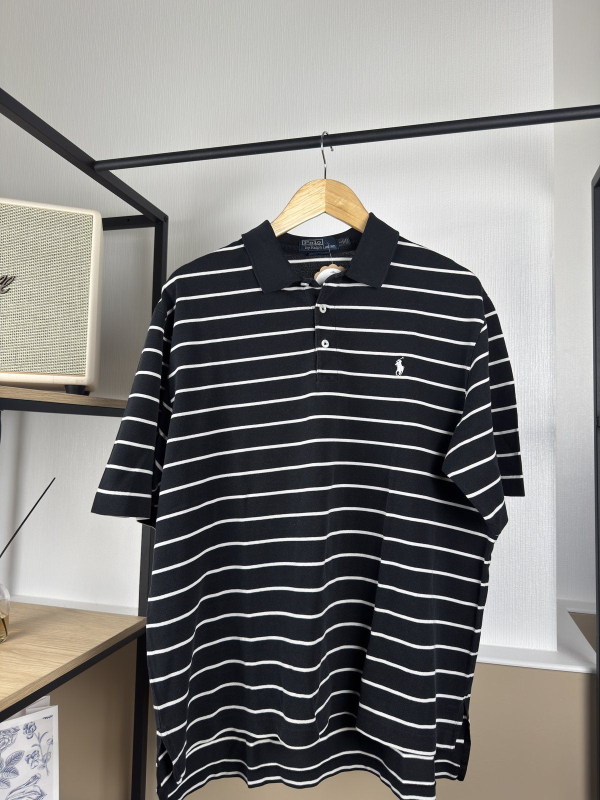 Polo Ralph Lauren rayé noir et blanc