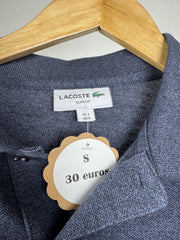 Polo manches longues Lacoste bleu chiné