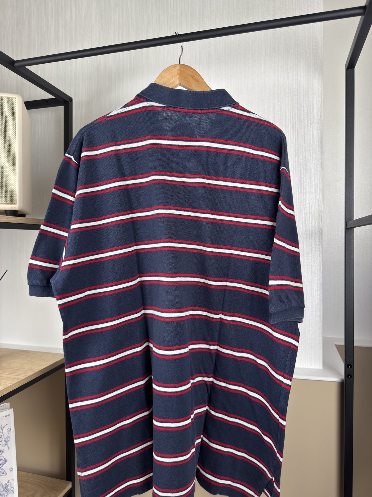 Polo Ralph Lauren rayé marine rouge et blanc