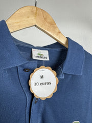 Polo manches longues Lacoste bleu
