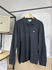 Polo manches longues Lacoste noir