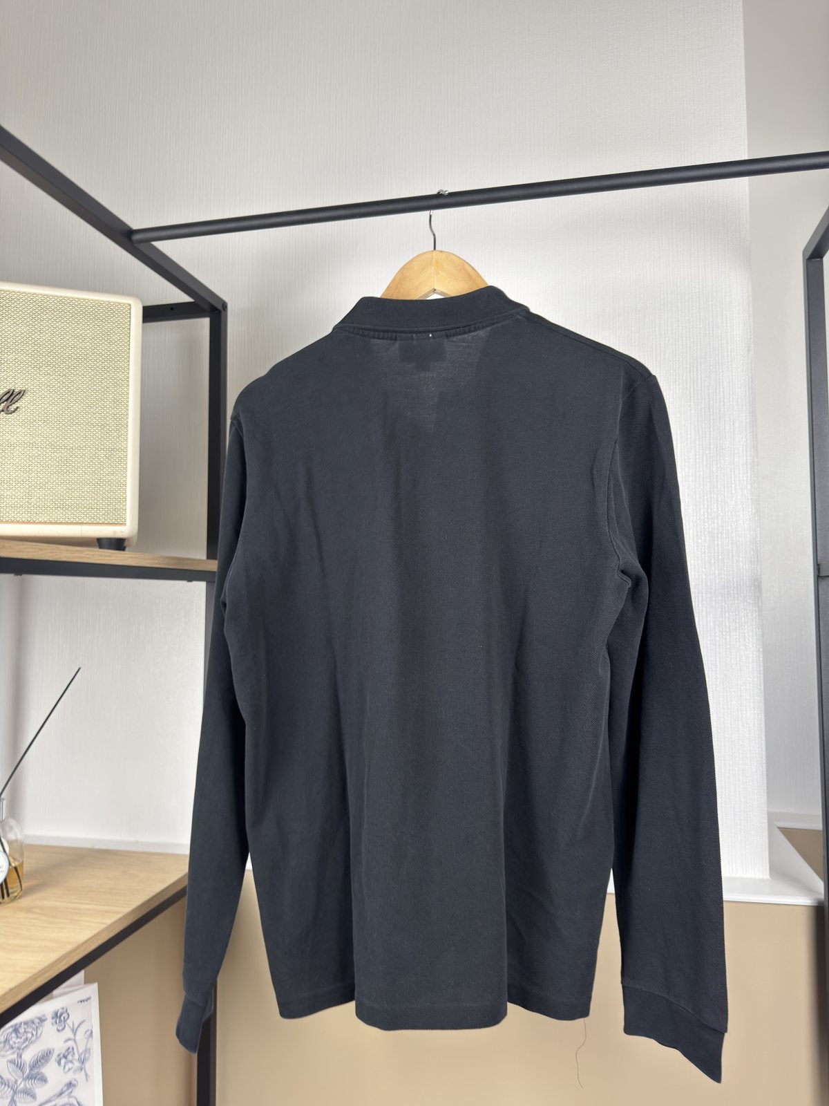 Polo manches longues Lacoste noir