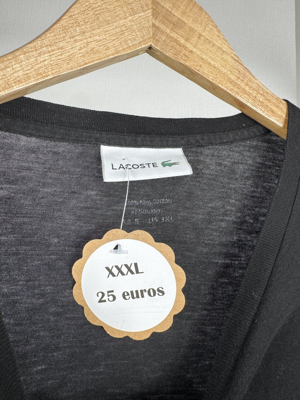 T-shirt manches longues Lacoste noir