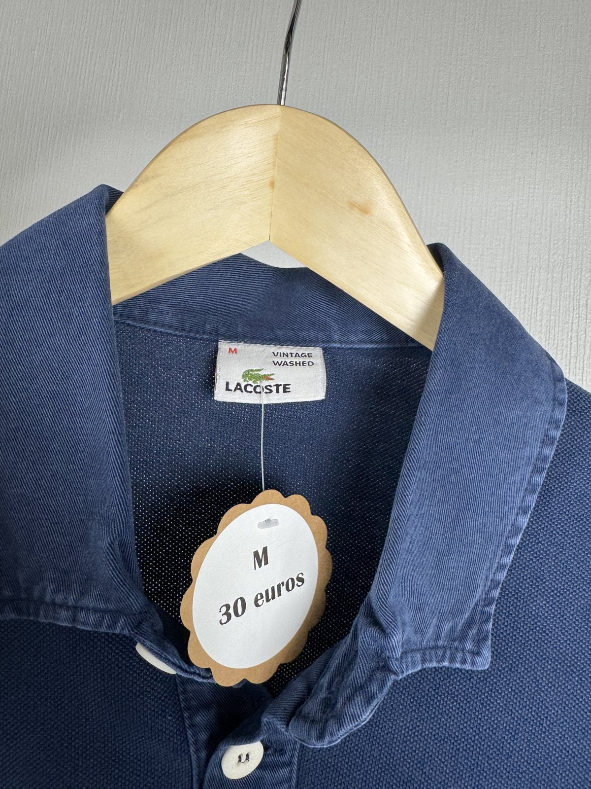 Polo manches longues Lacoste bleu délavé