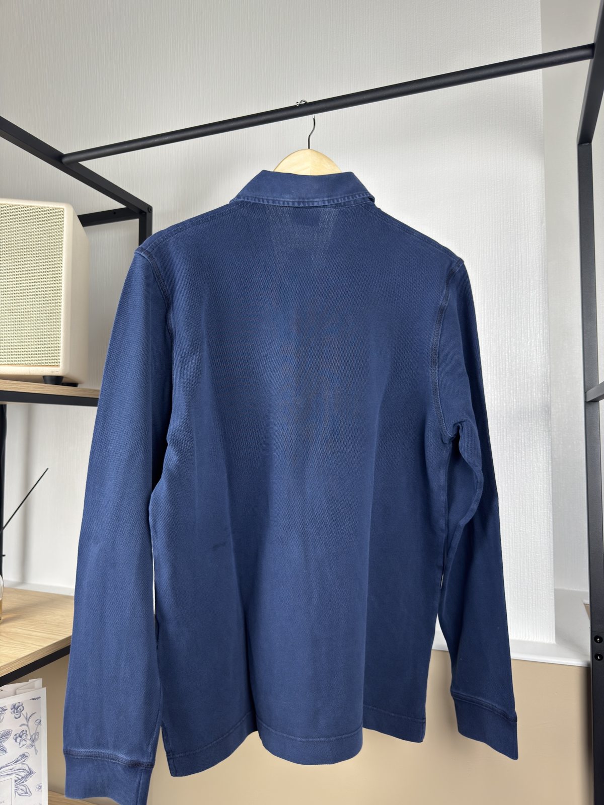 Polo manches longues Lacoste bleu délavé