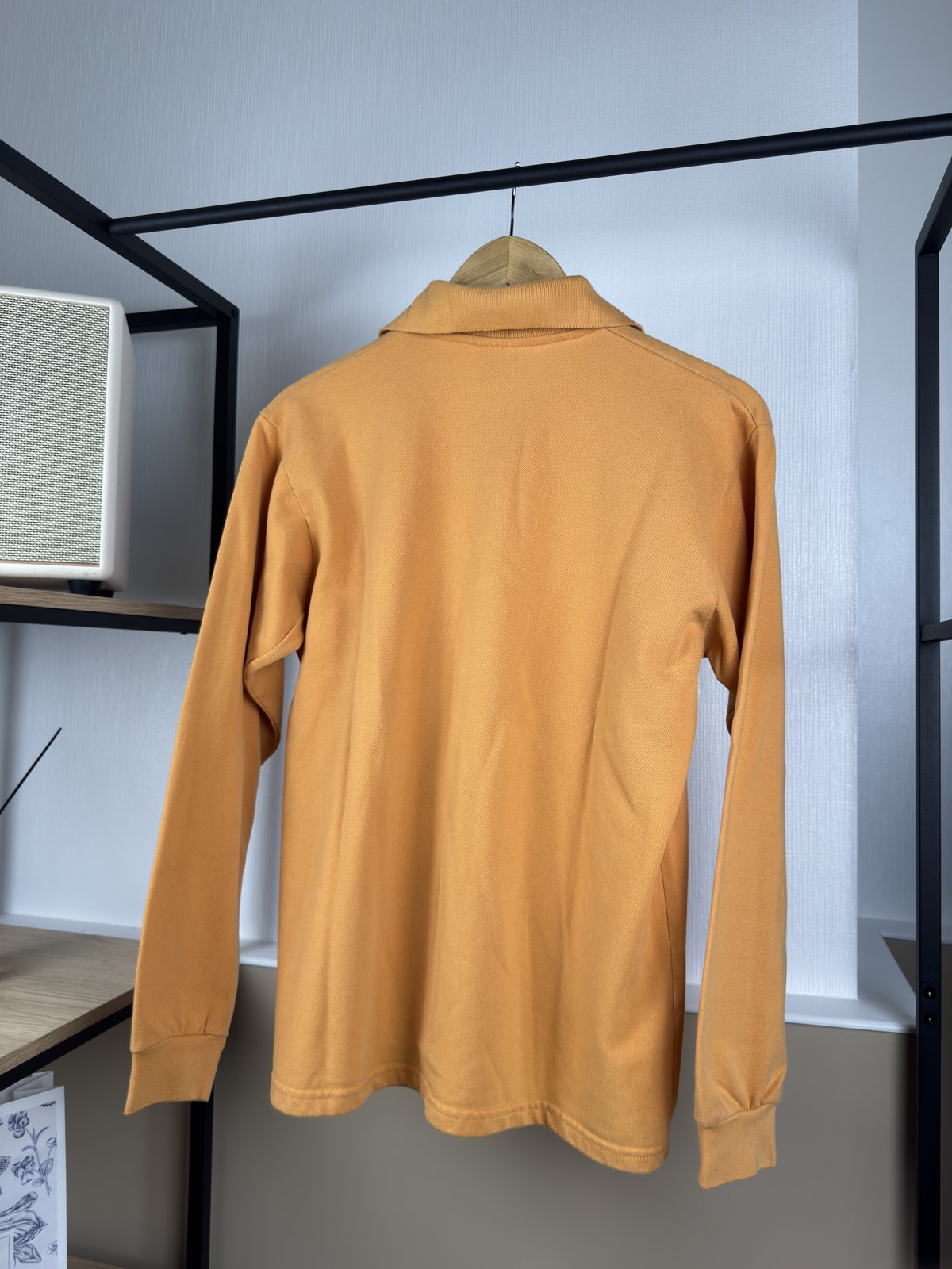 Polo manches longues Lacoste vintage orange
