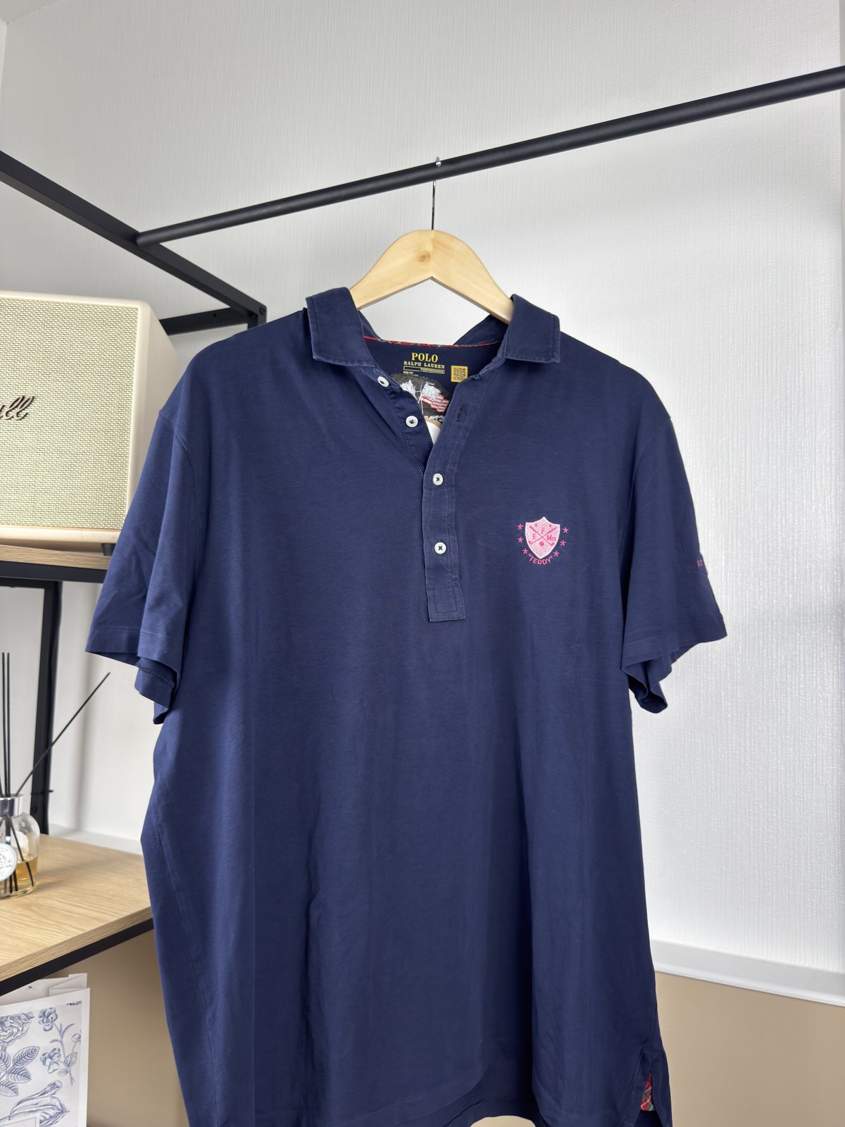 Polo Ralph Lauren marine brodé drapeaux