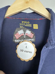 Polo Ralph Lauren marine brodé drapeaux