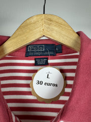 Polo Ralph Lauren rayé rouge et blanc