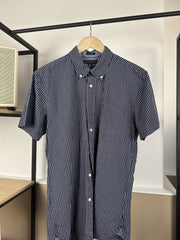 Chemise Tommy Hilfiger à carreaux marine manches courtes