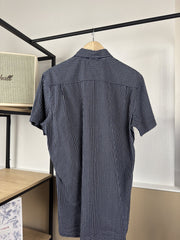 Chemise Tommy Hilfiger à carreaux marine manches courtes