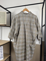 Chemise Ralph Lauren à carreaux beige manches courtes