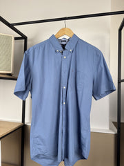 Chemise Tommy Hilfiger bleue à poche manches courtes