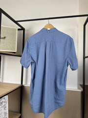 Chemise Tommy Hilfiger bleue à poche manches courtes