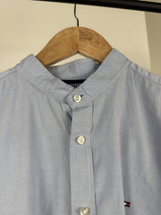 Chemise col mao Tommy Hilfiger bleu ciel