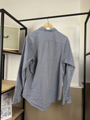 Chemise Tommy Hilfiger rayée bleu et blanc col boutonné