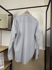 Chemise Tommy Hilfiger à micro-motifs blanc et bleu
