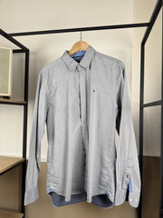 Chemise oxford Tommy Hilfiger gris bleu