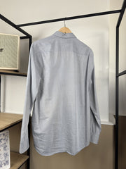 Chemise oxford Tommy Hilfiger gris bleu