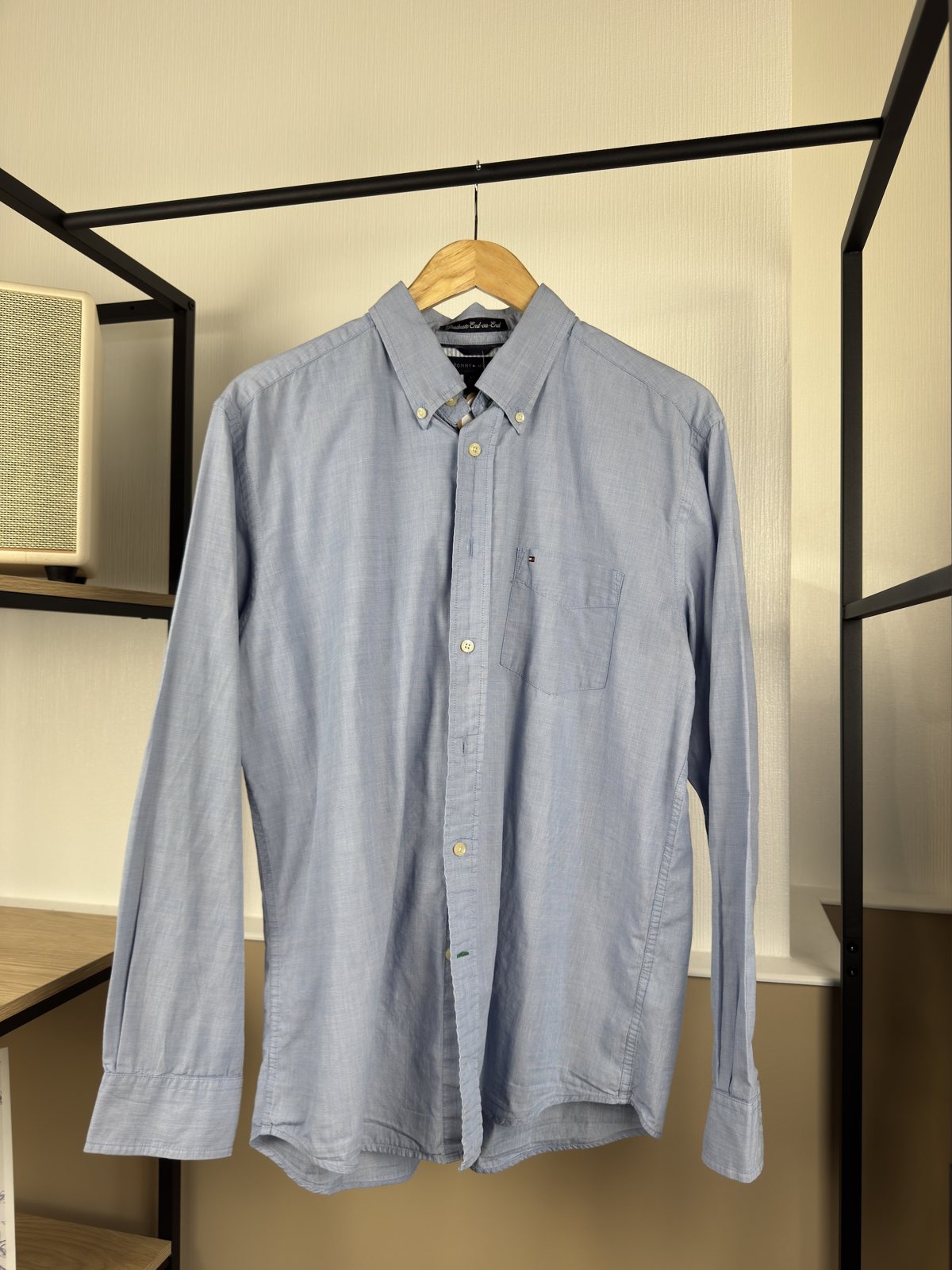Chemise Tommy Hilfiger bleu chiné