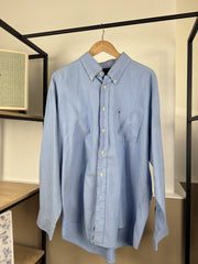 Chemise Tommy Hilfiger bleue à chevrons