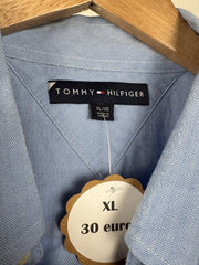 Chemise Tommy Hilfiger bleue à chevrons