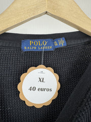 Pull gaufré Ralph Lauren noir