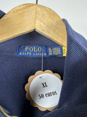 Pull camionneur côtelé Ralph Lauren marine