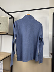 Pull camionneur Ralph Lauren bleu chiné