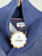 Pull col châle Hilfiger Denim bleu