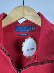 Pull camionneur Ralph Lauren rouge
