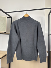 Pull camionneur Tommy Hilfiger gris anthracite