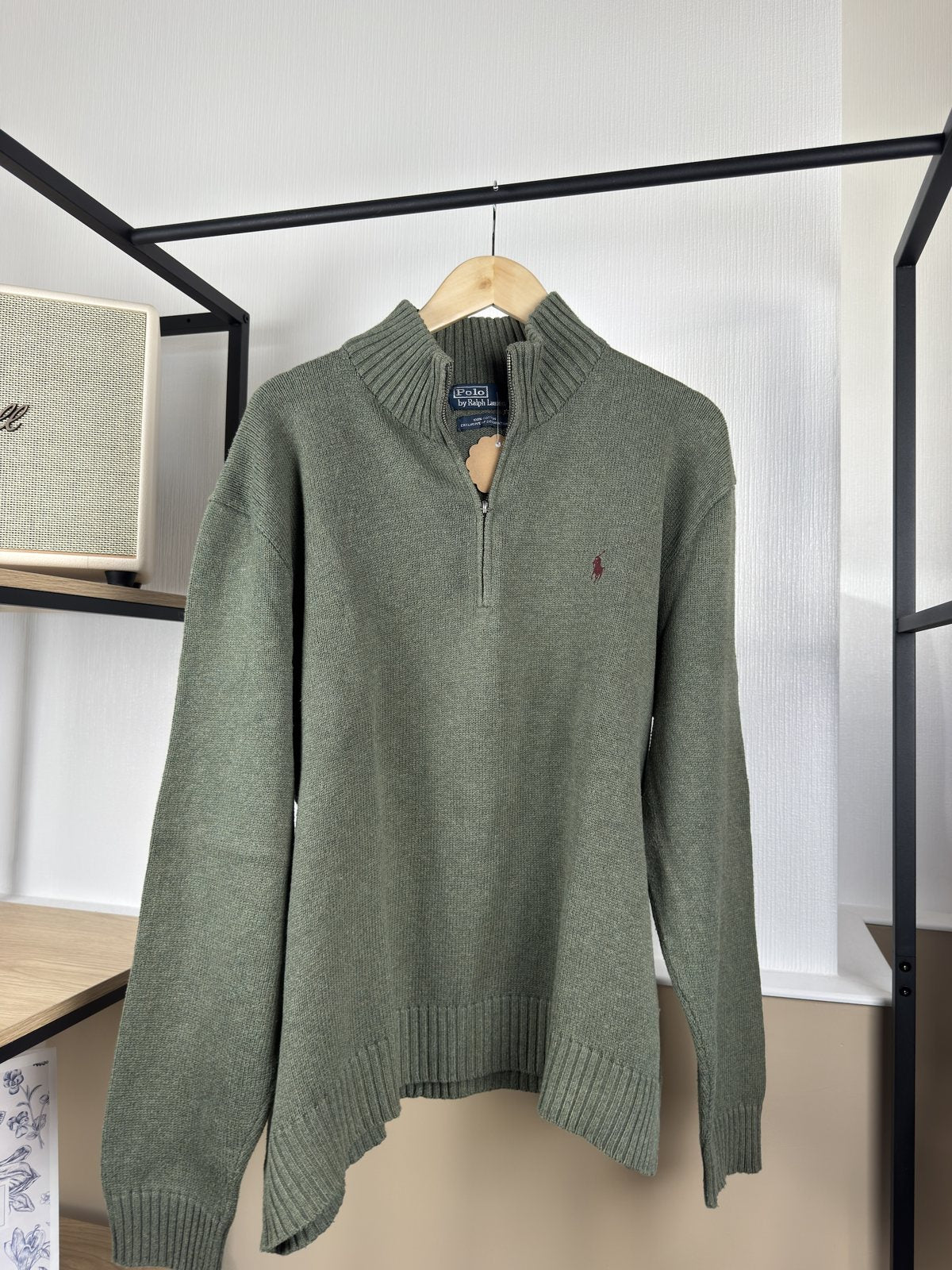 Pull camionneur Ralph Lauren kaki