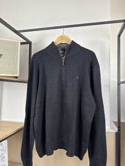 Pull camionneur en maille Ralph Lauren noir