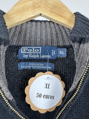 Pull camionneur en maille Ralph Lauren noir