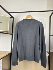 Pull col rond Tommy Hilfiger gris anthracite