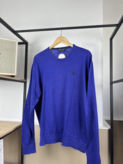 Pull col rond Polo Golf Ralph Lauren bleu roi
