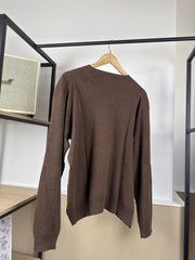 Pull col V Ralph Lauren marron